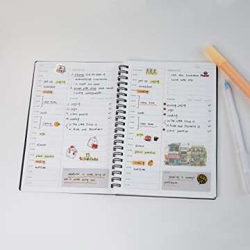 TWONE Time Management Manual and Planner - 48 Sheets - 130 millimeters by 190 millimeters - Daily Planning - Get Your Life Organized