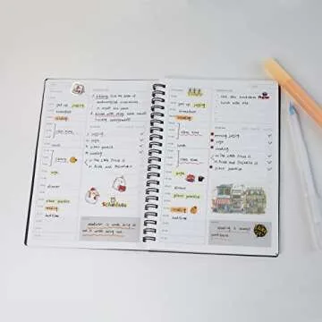 TWONE Time Management Manual and Planner - 48 Sheets - 130 millimeters by 190 millimeters - Daily Planning - Get Your Life Organized