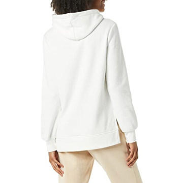 Amazon Essentials Women's Hooded Tunic Sweatshirt - White