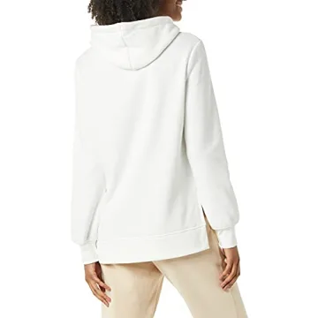 Amazon Essentials Women's Hooded Tunic Sweatshirt - White