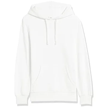 Amazon Essentials Women's Hooded Tunic Sweatshirt - White