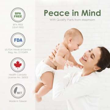 Maymom Silicone Membrane; Designed for Spectra S1 Spectra S2, 9 Plus Backflow Protector and Maymom Backflow Protectors, Long, Short and Medium; Not Original Spectra S2 Accessories or Spectra Pump Part