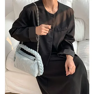 Vintage Denim Crossbody Purse Lightweight Spacious Designer Handbag