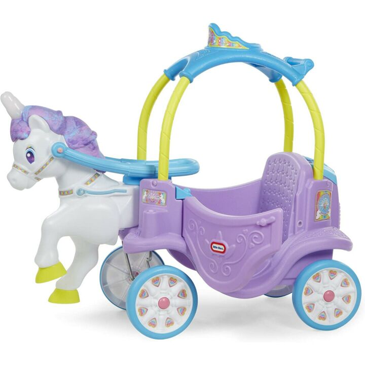 Unicorn Carriage Ride On for Kids - Little Tikes