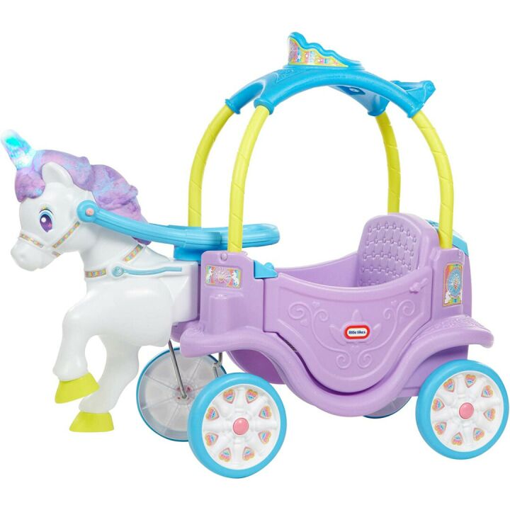 Unicorn Carriage Ride On for Kids - Little Tikes