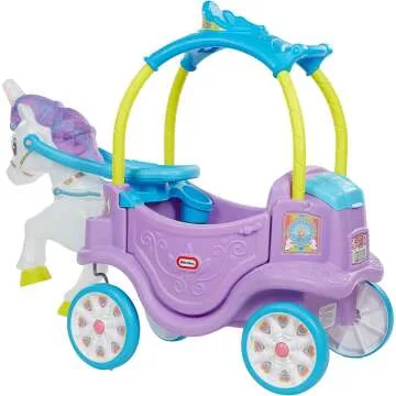 Unicorn Carriage Ride On for Kids - Little Tikes