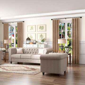 2 Pack Industrial Curtain Rods for Windows 28 to 48 Inches, Blackout Wrap Around Curtain Rod, for Indoor and Outdoor, 5/8 Inch Diameter, 33 to 45 Inches, Black