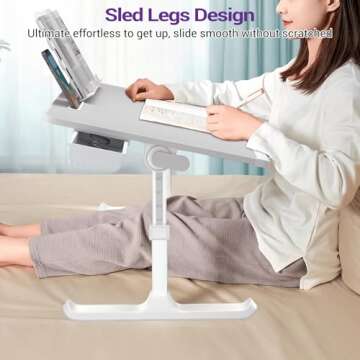 NEARPOW XXL Adjustable Bed Desk for Comfort and Productivity