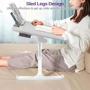 NEARPOW XXL Adjustable Bed Desk for Comfort and Productivity
