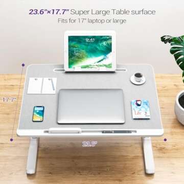 NEARPOW XXL Adjustable Bed Desk for Comfort and Productivity