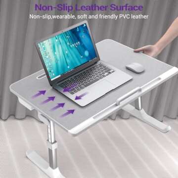 NEARPOW XXL Adjustable Bed Desk for Comfort and Productivity