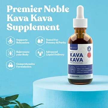 Rejuvica Health Kava Kava Root Extract Supplement - Active Kava Kava - Potent Relaxation & Calm - Li...