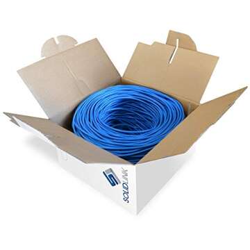 SolidLink CAT5e 1000ft UTP Ethernet Cable 24AWG Bulk LAN Network Wire