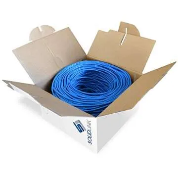 SolidLink CAT5e 1000ft UTP Ethernet Cable 24AWG Bulk LAN Network Wire