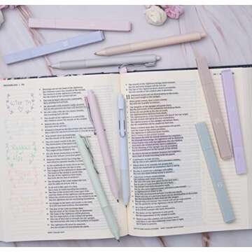 BLIEVE Pastel Highlighters & Gel Pens Set for Aesthetic Notes