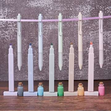 BLIEVE Pastel Highlighters & Gel Pens Set for Aesthetic Notes