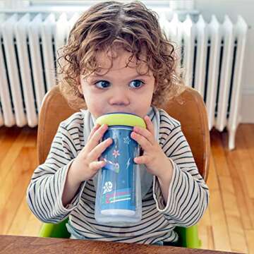 The First Years Disney/Pixar Toy Story Kids Insulated Sippy Cups - Dishwasher Safe Spill Proof Toddl...