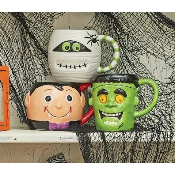 GALLERIE II Mummy & Spider Mug for Halloween Enthusiasts