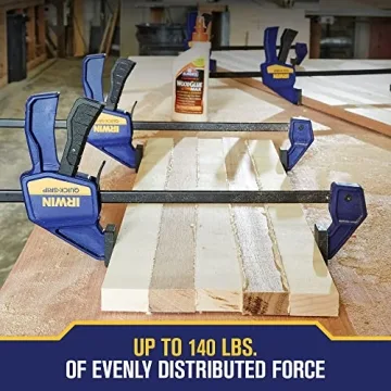IRWIN QUICK-GRIP Clamps for Woodworking, One-Handed Bar Clamps, 6-Pack (1964749)