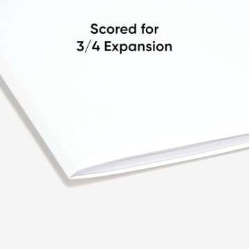 Smead Standard File Folders, 100 Count, White, 1/3-Cut Tabs, Letter Size (12843)