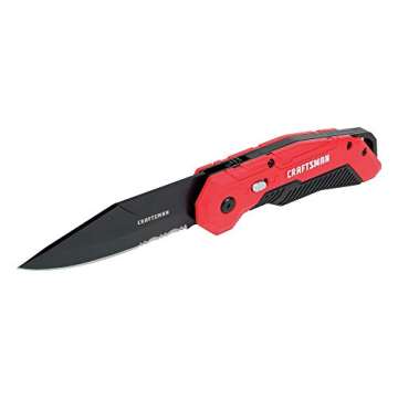 CRAFTSMAN Pocket Knife, Spring Assisted Opening with Stainless Steel Blade