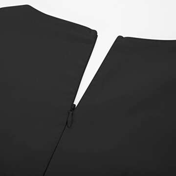 GRACE KARIN Women's Elegant Work Office Business Boat Neck Fishtail Dress Cap Sleeve