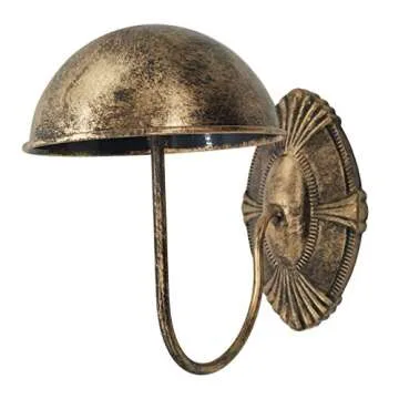 Owlgift Decorative Metal Vintage Style Wall Mounted Entryway Hat/Cap/Wig Hanger Display Rack, Bronze