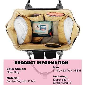 Femuar Diaper Bag Backpack - Large Capacity Maternity Bag