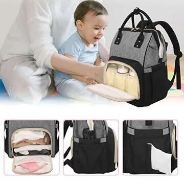 Femuar Diaper Bag Backpack - Large Capacity Maternity Bag