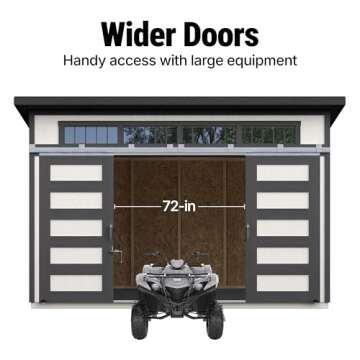 Handy Home Products Palisade 12x8 Do-it-Yourself Wooden Storage Shed with Floor Kit- Does not Include Paint and Roofing Shingles