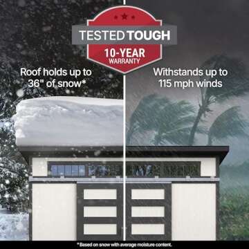 Handy Home Products Palisade 12x8 Do-it-Yourself Wooden Storage Shed with Floor Kit- Does not Include Paint and Roofing Shingles