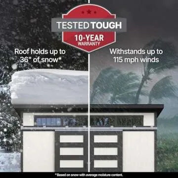 Handy Home Products Palisade 12x8 Do-it-Yourself Wooden Storage Shed with Floor Kit- Does not Include Paint and Roofing Shingles