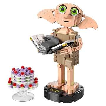 LEGO Harry Potter Dobby The House Elf Set, Movable Iconic Figure, Toy, Bedroom Accessory & Decoration, Character Collection, Gift for Girls, Boys, Teens and All Fans from 8 Years 76421