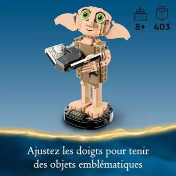 LEGO Harry Potter Dobby The House Elf Set, Movable Iconic Figure, Toy, Bedroom Accessory & Decoration, Character Collection, Gift for Girls, Boys, Teens and All Fans from 8 Years 76421