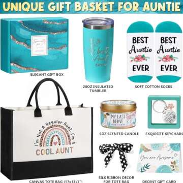 MAYICIVO Aunt Gifts from Niece Nephew – Thoughtful Gift Set for Auntie