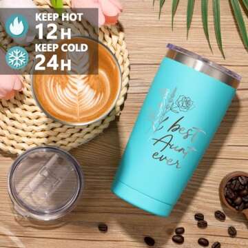 Aunt Gifts from Niece Nephew - Best Aunt Ever Gift Set