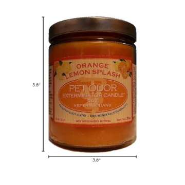 Pet Odor Exterminator Candle, Orange Lemon Splash,13 oz