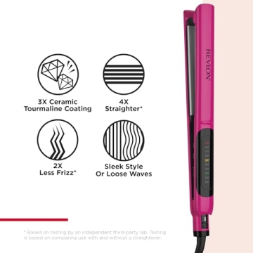 Revlon Ceramic Flat Iron Smooth Glide Sleek Styles