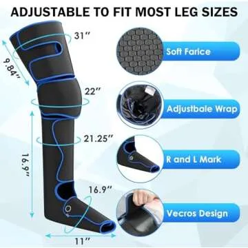 TOLOCO Leg Massager for Circulation and Pain Relief