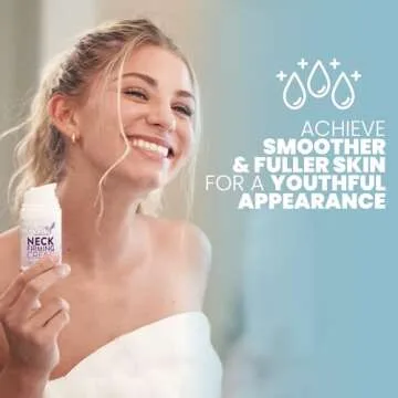 Eva Naturals Enhanced Neck & Décolleté Firming Cream (1.7 oz) - Hydrating Cream for Neck Tightening & Wrinkle Reduction - Lifts & Smooths for Youthful Skin