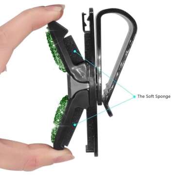 Deemars 2 Pack Sunglasses Holders for Car Visor