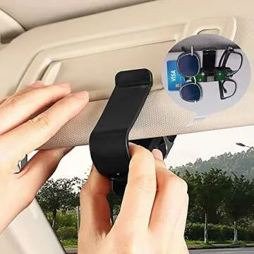 Deemars 2 Pack Sunglasses Holders for Car Visor