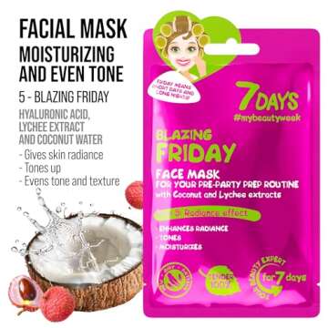 7DAYS Skincare Gift Set for Women | 8 Face Masks
