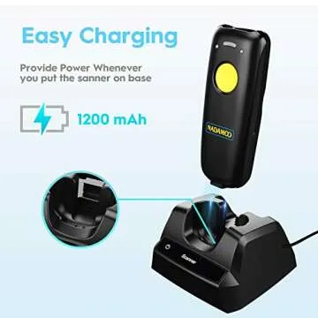 NADAMOO Wireless Barcode Scanner - Portable & Versatile