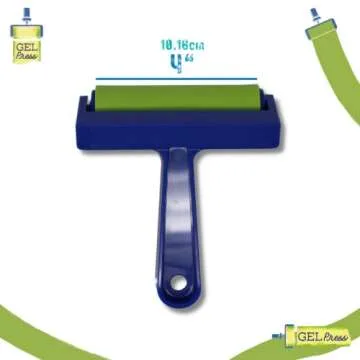 Gel Press Rubber Brayer - for printmaking, Scrapbooking, Paper Crafts, Home Decor & More - 4 Inches,...