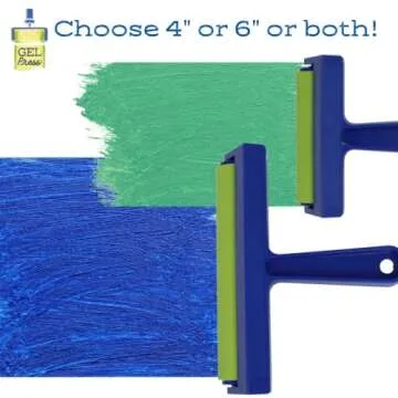 Gel Press Rubber Brayer for Printmaking & Crafts - 4 Inch