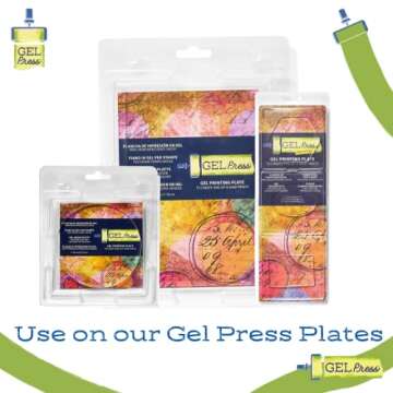 Gel Press Rubber Brayer for Printmaking & Crafts - 4 Inch