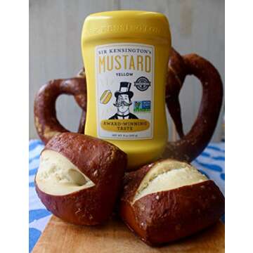 Sir Kensington's Mustard Squeeze Sampler- Yellow & Spicy Brown 9oz, Pack of 2