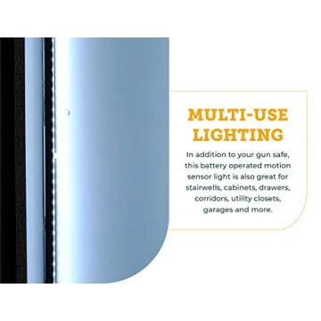 SnapSafe LED Gun Safe Lights Motion Sensor Battery Operated