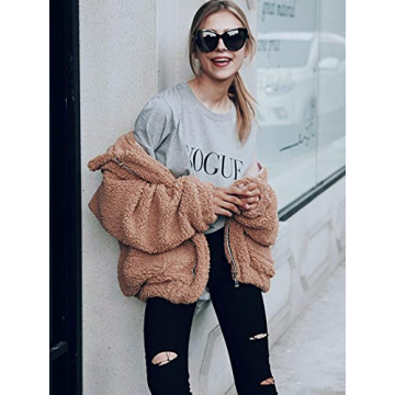 PRETTYGARDEN Women's Sherpa Fleece Faux Fur Winter Jacket